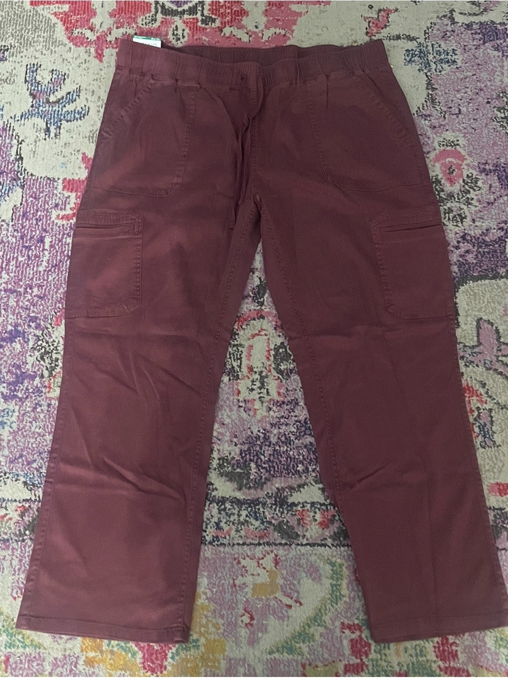 Buffalo David Bitton Men's Cargo Pants in Burgundy